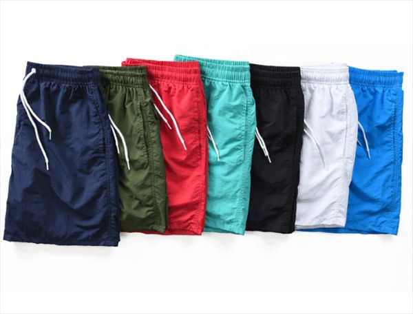 

mens short summer solid color mens pants beach breathable quick drying pants, White;black