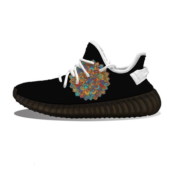 

diy custom multicoloured mandala running sho mh printed mens womens trainers outdoor sports sneakers