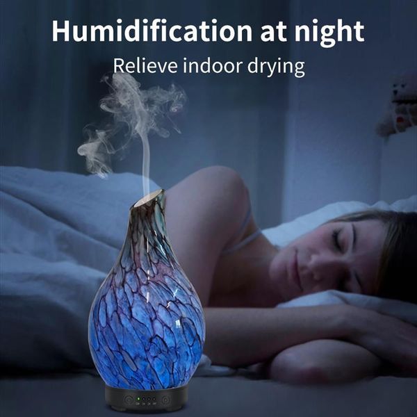 

fragrance lamps essential oil diffuser color led light cool mist aroma whisper quiet humidifier timer for home office