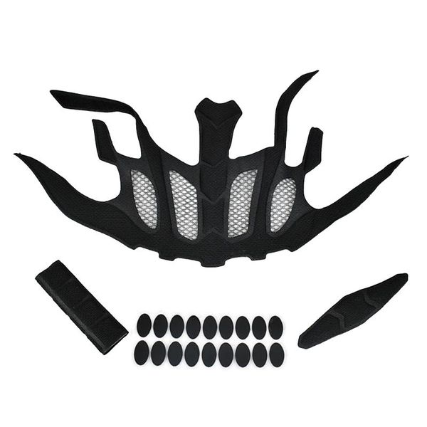 

cycling helmets universal helmet pads with net block mesh replacement foam padding kit bike protector washable liner chip strap pad