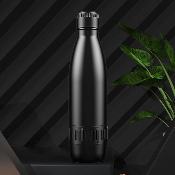 

water bottles fashion bluetooth speaker insulation cup portable double-layer vacuum outdoor music sports