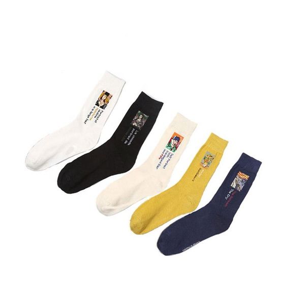 

men's socks wholesale custom print winter cotton white for women, Black