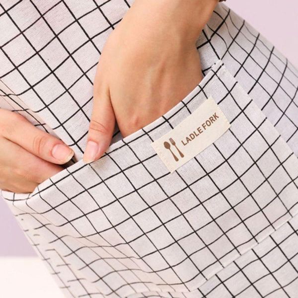

fashion lady women men adjustable cotton linen high-grade kitchen apron for cooking baking restaurant pinafore aprons