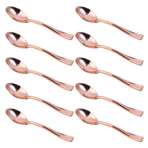

24pcs mini spoons plastic cake disposable dessert ice-cream for home shop party flatware