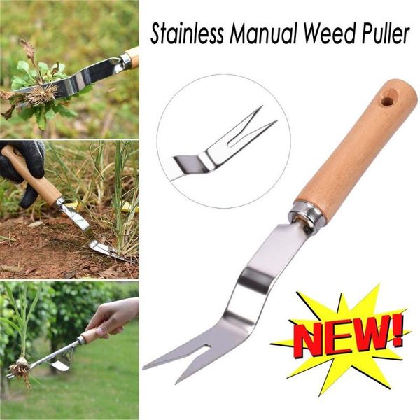 

spade & shovel premium garden removal tool stainless steel weeder hand weeding w@