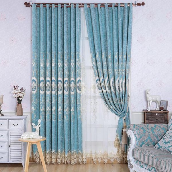 

curtain & drapes northerneuropeanstylecurtain finished bedroom living room shade cation european style embroidered fabric