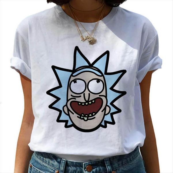 

summer round neck womens casual harajuku graphics printed female retro 90st top, White
