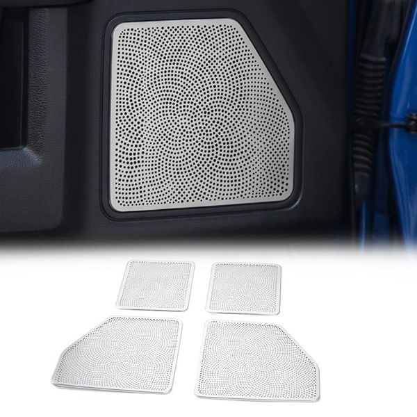 

areyourshop 4pcs car door audio speaker frame cover trim horn ring for f150 2021-2021 parts other interior accessories