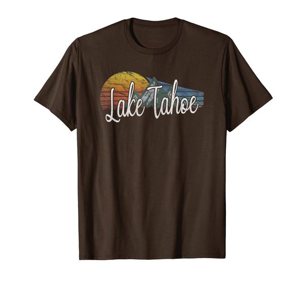 

Vintage Lake Tahoe NV Souvenir Retro 70' Style T-Shirt, Mainly pictures