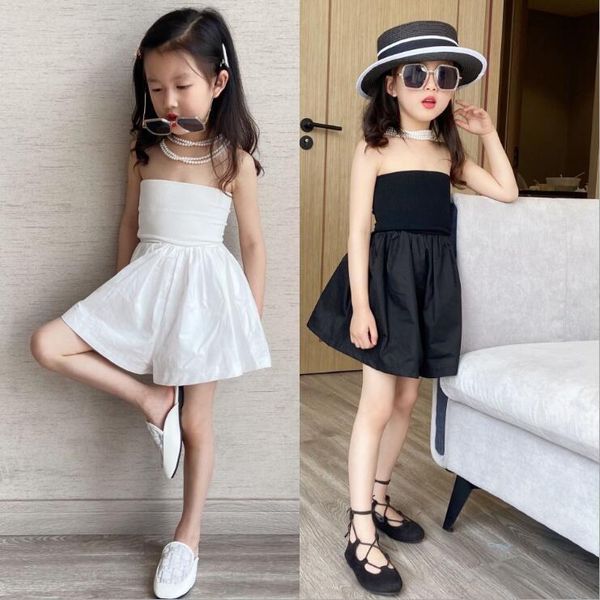 

wholesale girls patchwork overalls summer fashion shorts 4-9t a150 jumpsuits, Blue