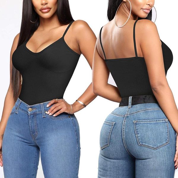 

women's shapers tummy control shapewear tank shaping camisole seamless body shaper compression waist trainer vest, Black;white