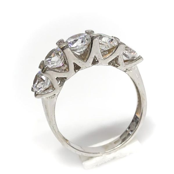 

cluster rings white gold 5 dibs special design ring, Golden;silver