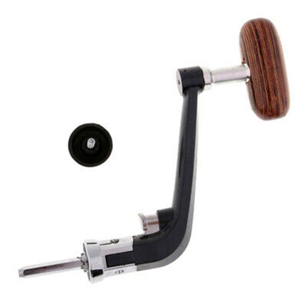 

solid wood fishing reel handle knob crank tackle rod small/large baitcasting reels