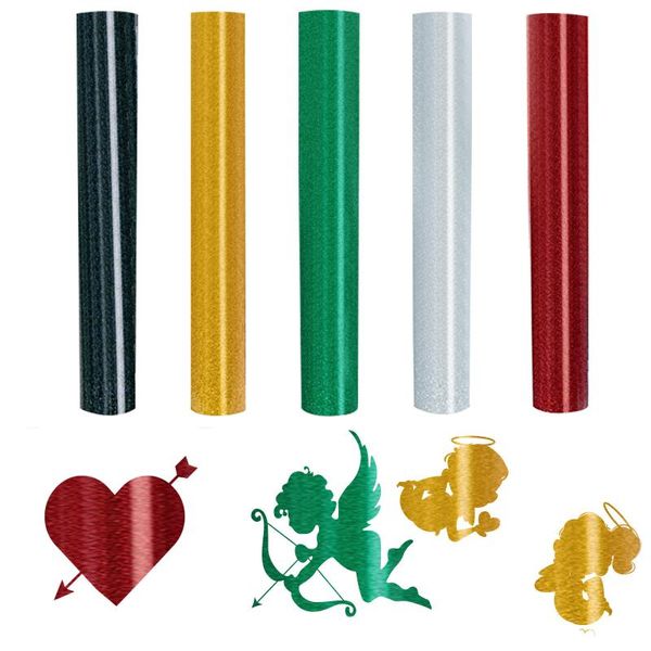 

gift wrap 10in*8ft roll heat transfer iron on diy garment film cricut silhouette paper art creative sticker decoration supplies