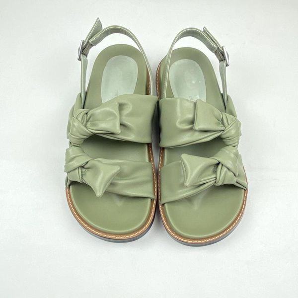 

sandals shallow mouth female sandal open toe black shoes for women all-match girls peep beige bow 2021 retro comfort flat butterfly-knot