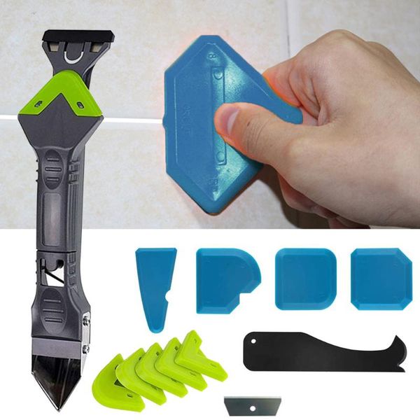 

professional hand tool sets 6in1 silicone caulking finishing sealant grout 11pcs caulk nozzle applicator finisher spreader spatula scraper k