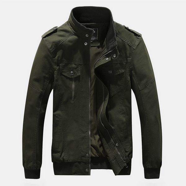 

fashion jacket men's autumn thin military washable cotton large, Black;brown