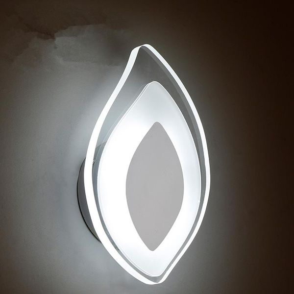

art leaf led wall lamp modern fashion fixtures for home indoor lighting bedside lamps applique murale luminaire