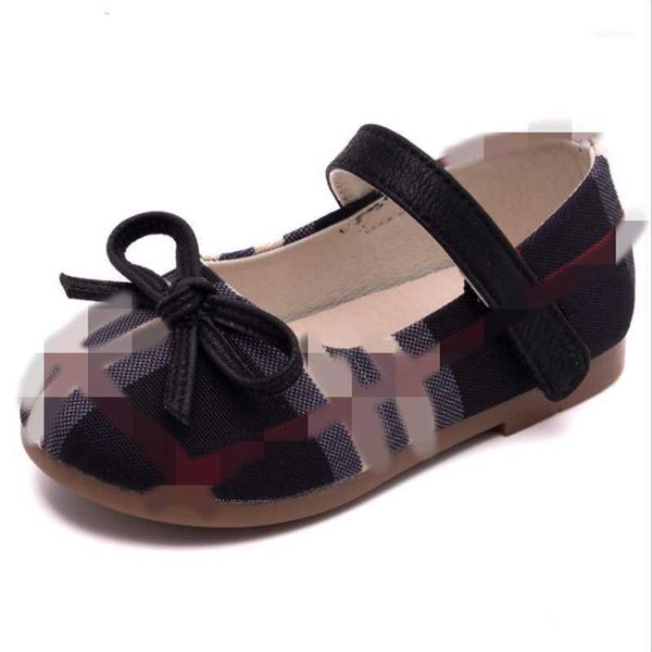 

athletic & outdoor spring and autumn plaid princess shoes comfortable breathable girls sandals soft sole1, Black
