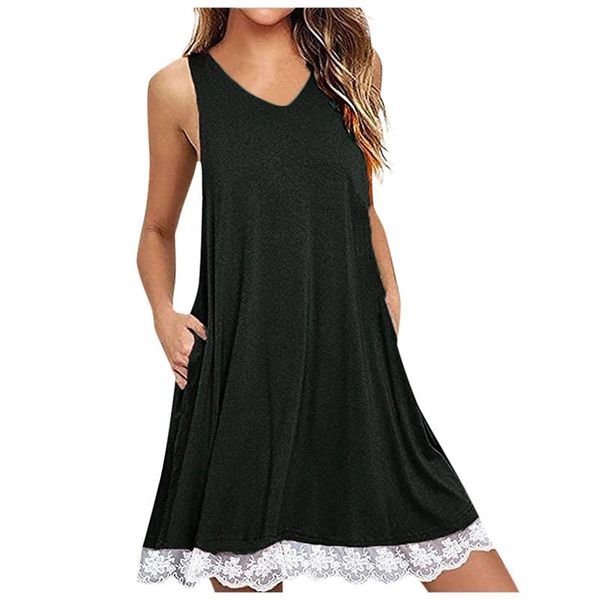 

casual dresses summer dress sleeveless bodycon basic mini women black backless clubwear 2021 for, Black;gray