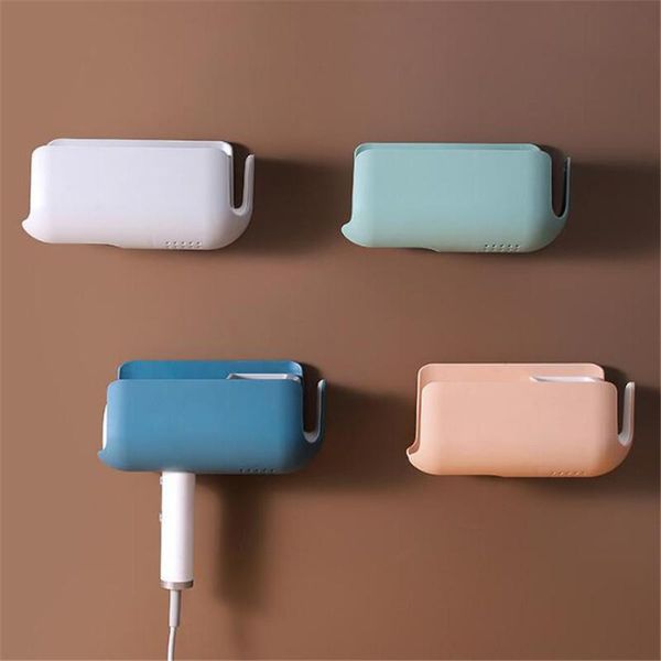 

bathroom storage & organization 2021 creative multifunctional hair dryer rack punch bracket hanger wall mount