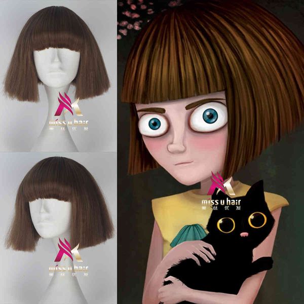 

the tragic journey of meisi youfa fran brown bobo cos wig, Black