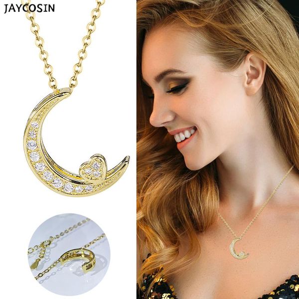 

chains moon shaped necklace cold wind temperament clavicle chain including chocker jewlery link collares trendy, Silver