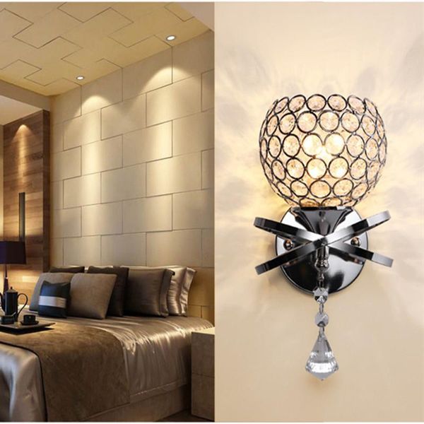 

wall lamp led art crystal for home indoor bedroom living room decoration