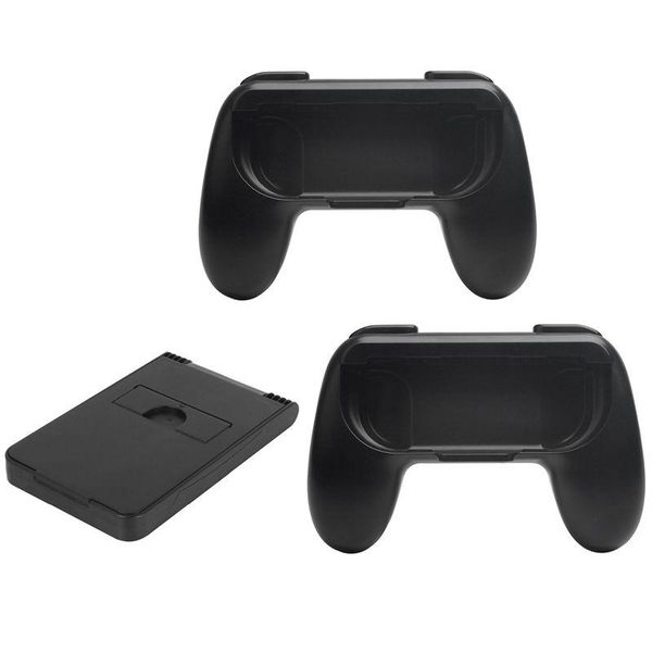 Oyun denetleyicileri joysticks 2pcs abs gamepad kavrama kolu joypad standı tutucu 1 adet plastik kompakt braket oyun