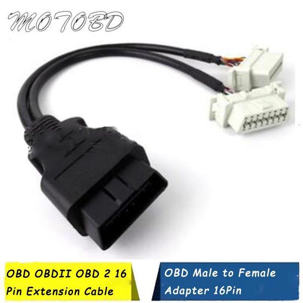 

diagnostic tools obd2 16pin obd tool elm327 male to female elbow car connector adapter 16 pin obdii obd-ii 2 extension cable