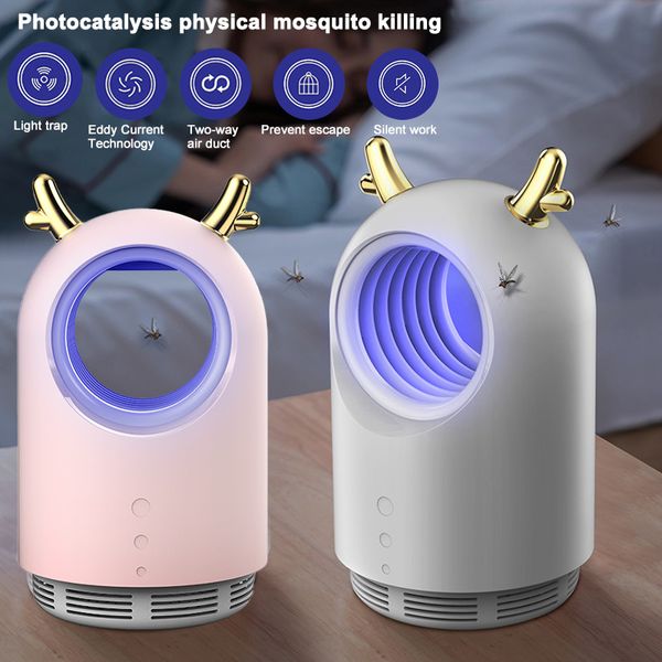 Equipamento de controle de pragas UV UV UV silencioso mosquito elétrico matando lâmpada USB carregando ambiente amigável e durável