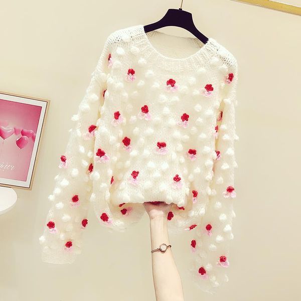 

women's sweaters fashion spring autumn 2021 knitted sweater women o neck pullovers hollow jumpers jupe femme x238, White;black