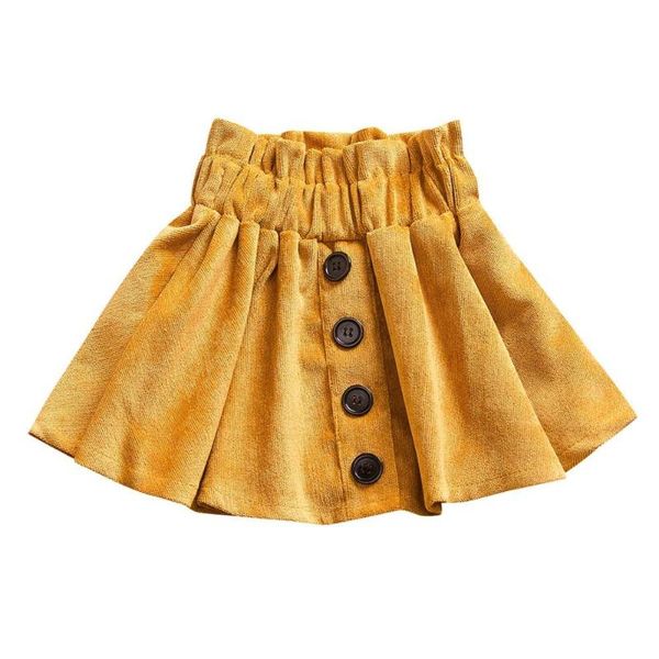 

summer casual kids girls solid color design elastic waist short tutu skirts