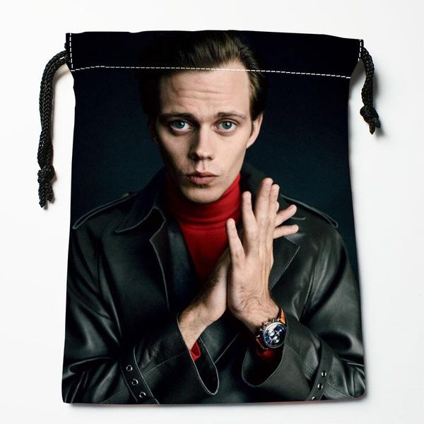 

storage bags custom bill skarsgard drawstring wedding party christmas gift pouches packing 18x22cm satin fabric bag 12.2