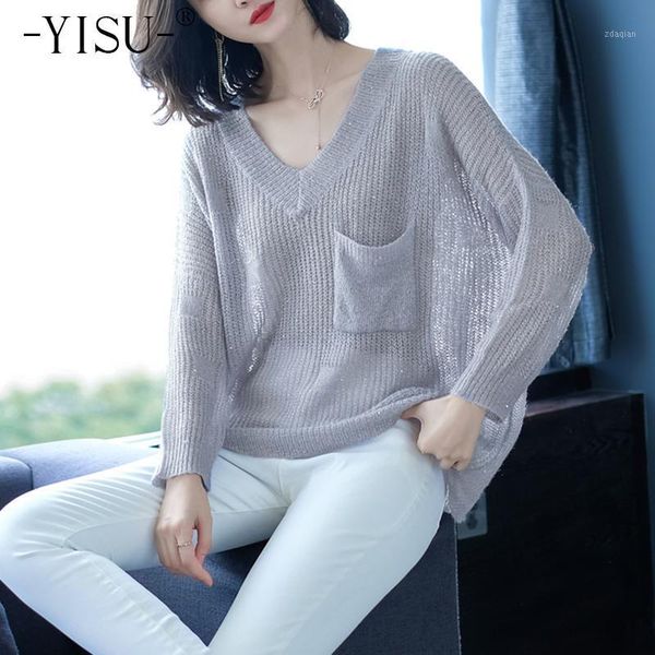 

women's sweaters yisu women warm pullover sweater soft mohair autumn winter fashion pure color loose knitted, White;black