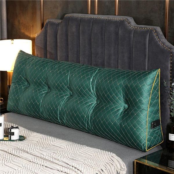 

cushion/decorative pillow european removable triangle back cushion king queen large size bedside soft for living room