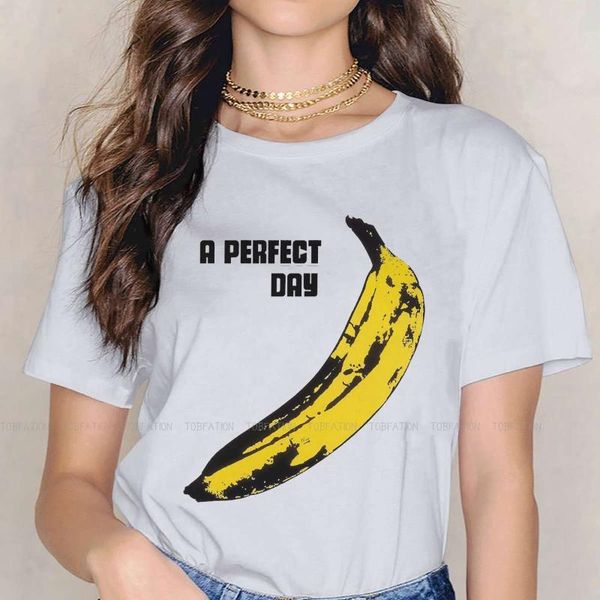 

women's t-shirt a perfect day women tshirts banana fish manga aesthetic vintage female clothing loose cotton graphic, White