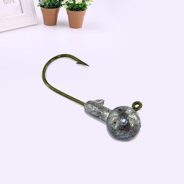 

fishing hooks 10pcs barb round head jig claw 5g/7g set fish crank