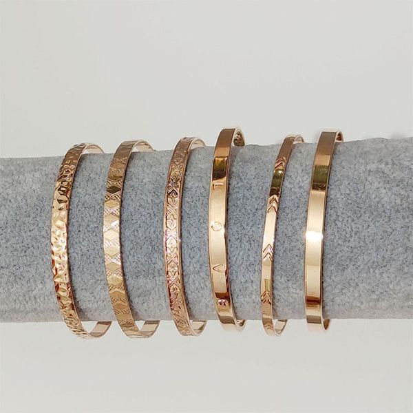 

6pc diamond pattern set for women alloy material gold bangle charm bracelets 2021 fashion jewelry friend gift, Black