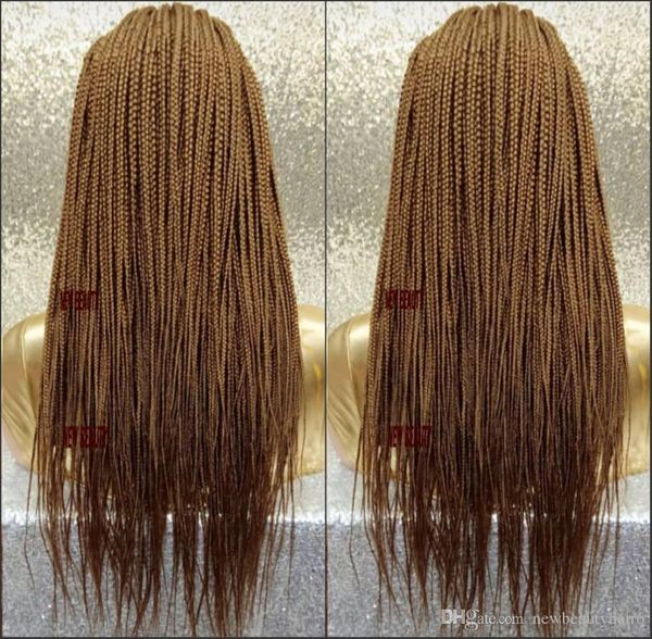 

blond braid brazilian hair braided black female synthetic wig, Black;brown