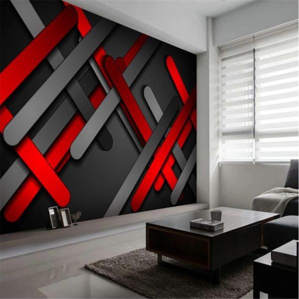 

wallpapers modern custom 3d wallpaper minimalist abstract geometric three-dimensional lines all panel