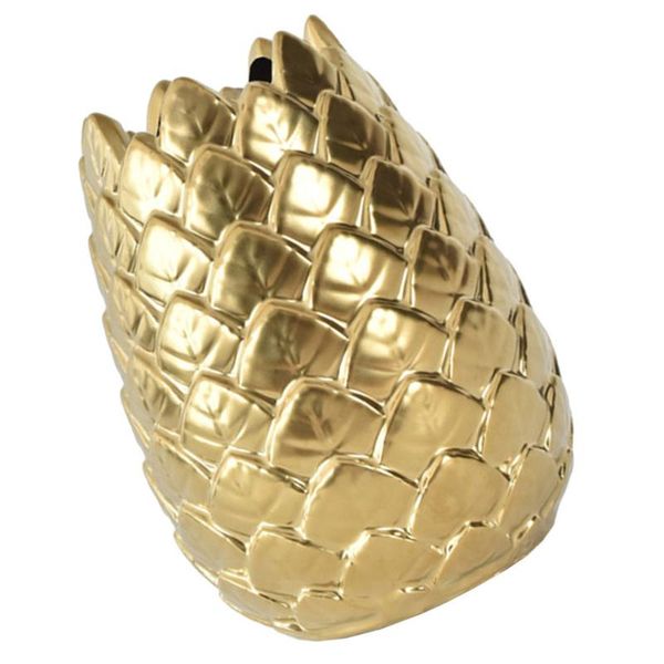 

vases 1pc simple creative ceramic electroplating vase decorative for home golden