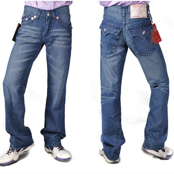 

true jeans for men distressed ripped skinny trousers fashion clothes slim motorcycle moto biker hip hop denim man religioning pants, Blue