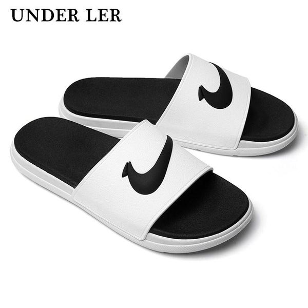 

children's home sandals women men slippers flat shoes non-slip flip flops fashion lovers indoor zapatillas de hombre, Black