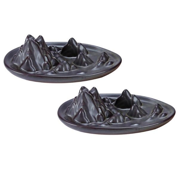 

fragrance lamps 2 pcs incense burner ornaments ceramic delicate