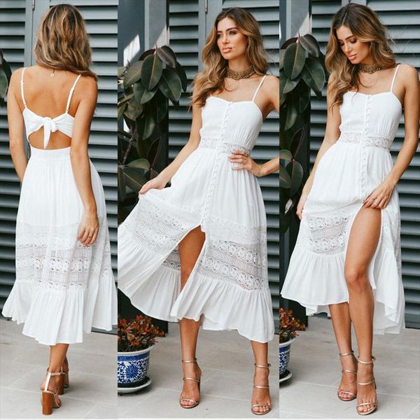 

style lace hollow backless womens dresses girls up sleeveless beachwear swimwear beach wear summer dress, Black;gray