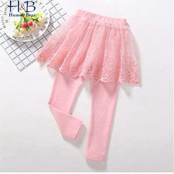 Cotone Neonate Leggings Pizzo Principessa Gonna-pantaloni Primavera Autunno Bambini Pantaloni gonna slim per 2-6 Y 210611