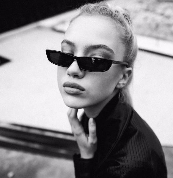 

sunglasses vintage black small rectangle shades glasses women 2021 fashion oculos lunette de soleil femm sol feminino, White;black