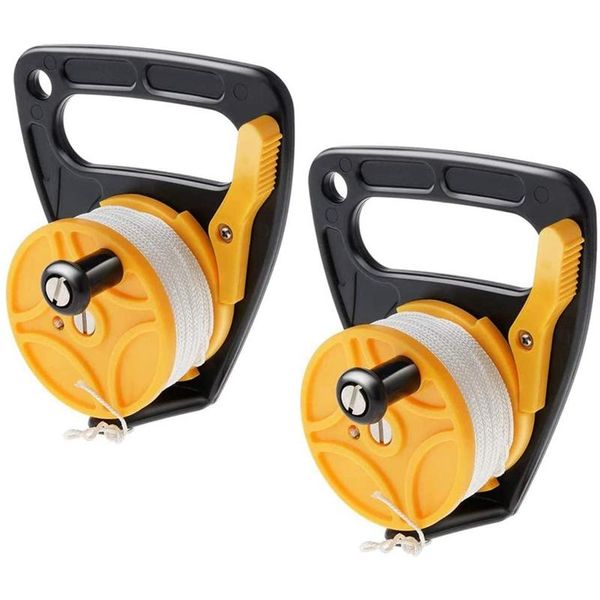 

pool & accessories 2 pcs 150ft scuba diving dive wreck reel smb suit for underwater divers anchor equipment