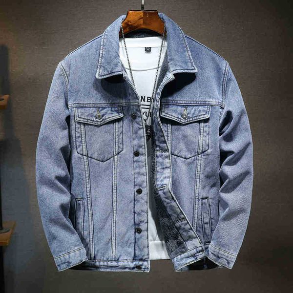 

men's jackets jackets winter men's plus velvet classic style black/blue denim scratch hip-hop thick warm jacket 4xl 5xl kc86, Black;brown